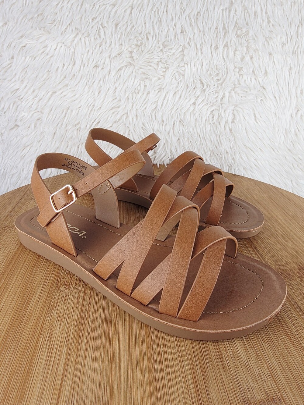 WOMEN'S STRAPPY SANDALS (GEISHA-S COGNAC)